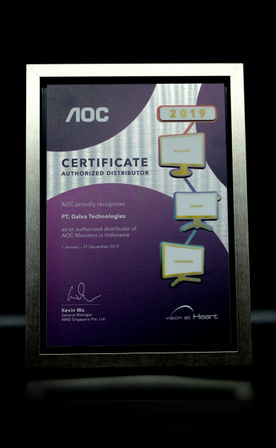 AOC Certificate - Authorized Distributor 2019